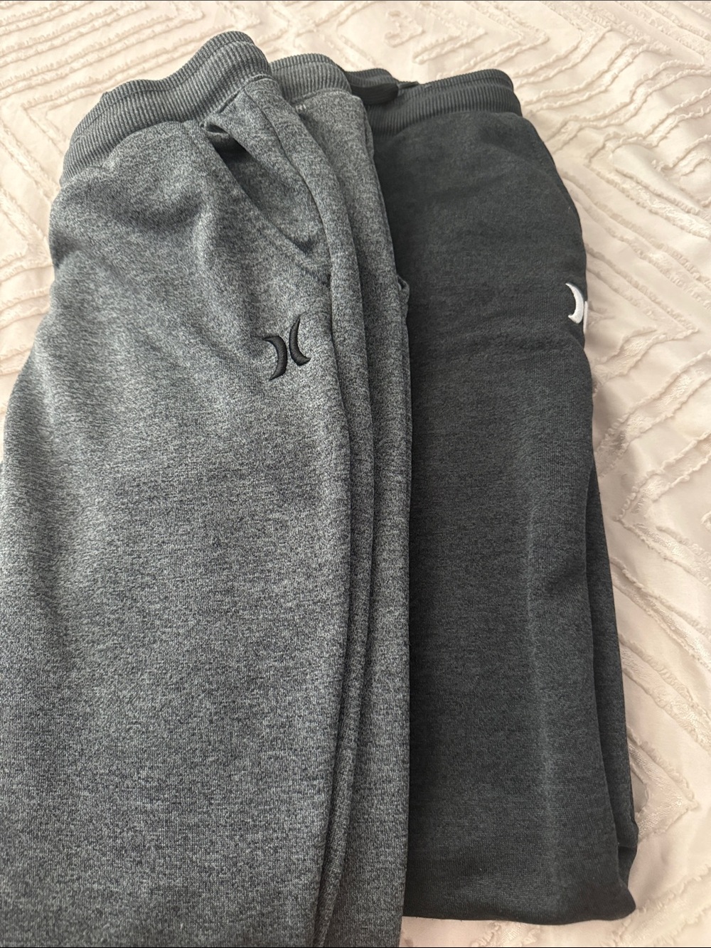 Hurley Kids Grey Heather & Charcoal Sweatpants Set